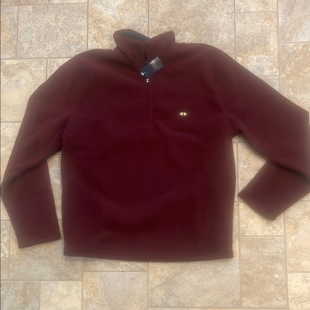 Burgundy Quarter-Zip Pullover